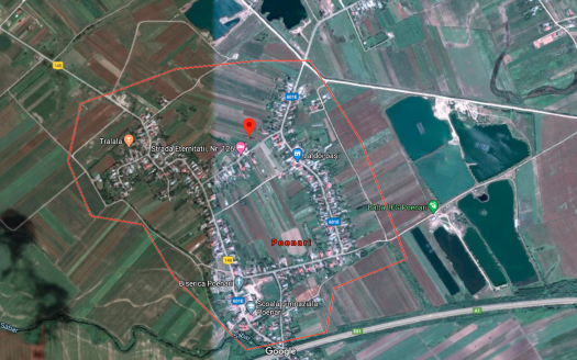 Teren 2275 mp cu constructii Poenari, Ulmi judet Giurgiu