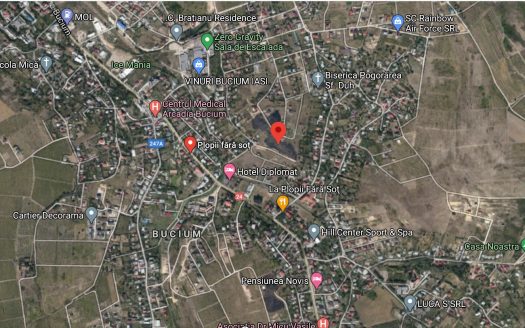 Teren intravilan 3684 mp in Iași, cartier Bucium, Plopii fără Soț