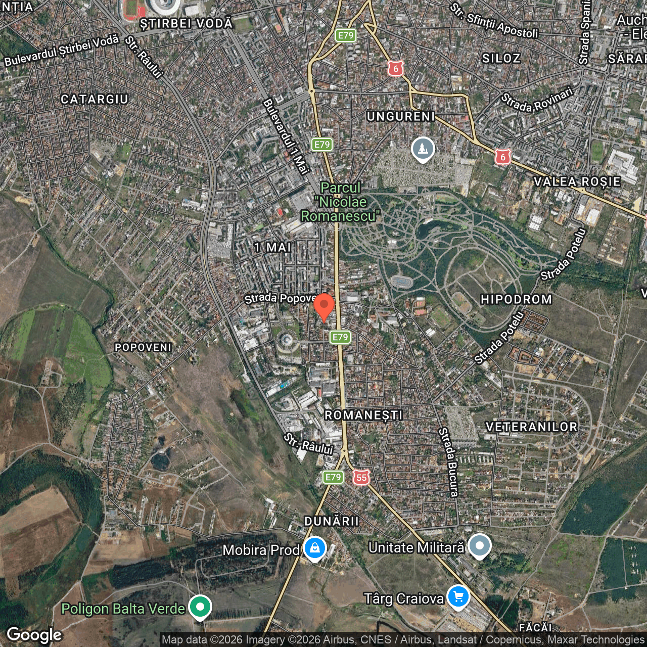 Constructii cu teren 15.319 mp Strada Nicolae Romanescu Craiova