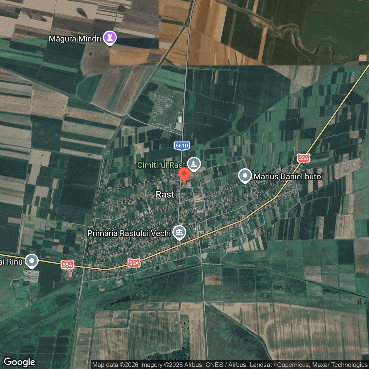 Constructii cu teren 9.360 mp Rast Dolj