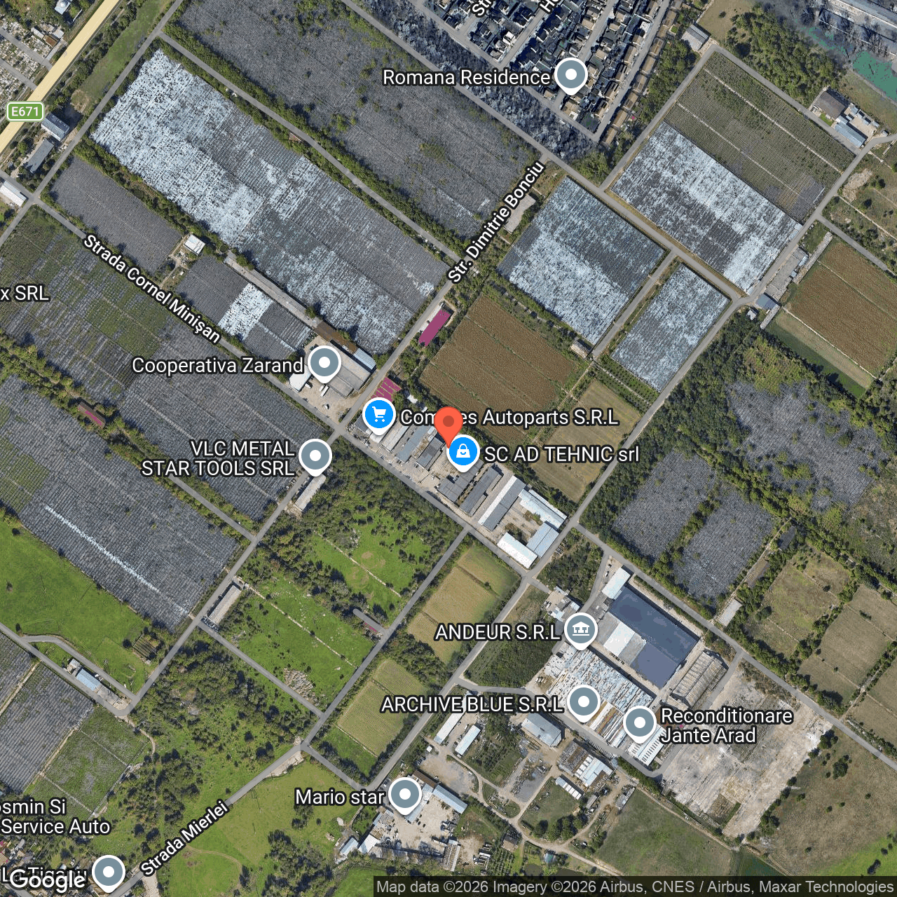 Constructii industriale cu teren 6.360 mp Arad