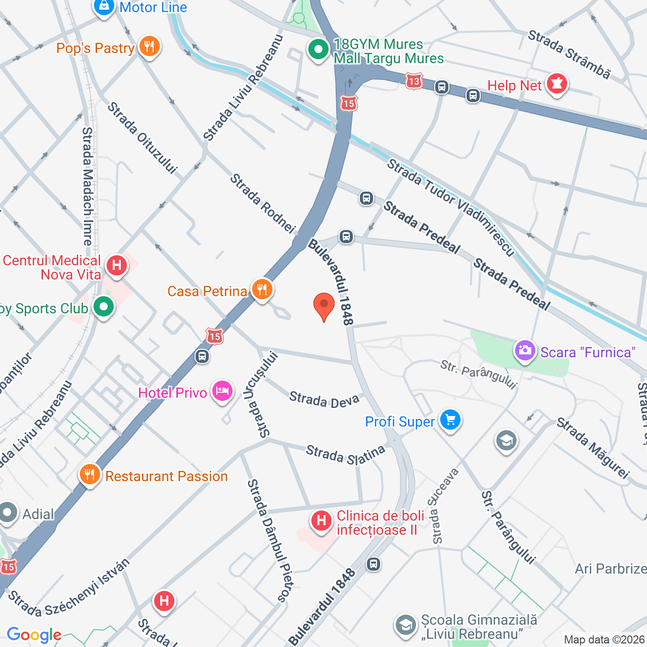 Teren intravilan 1.909 mp Strada Gheorghe Doja Targu Mures