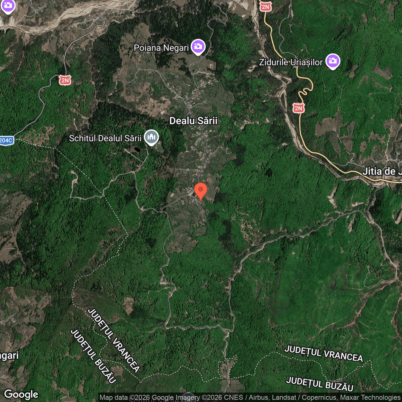 Teren extravilan faneata 2.495 mp Jitia Vrancea