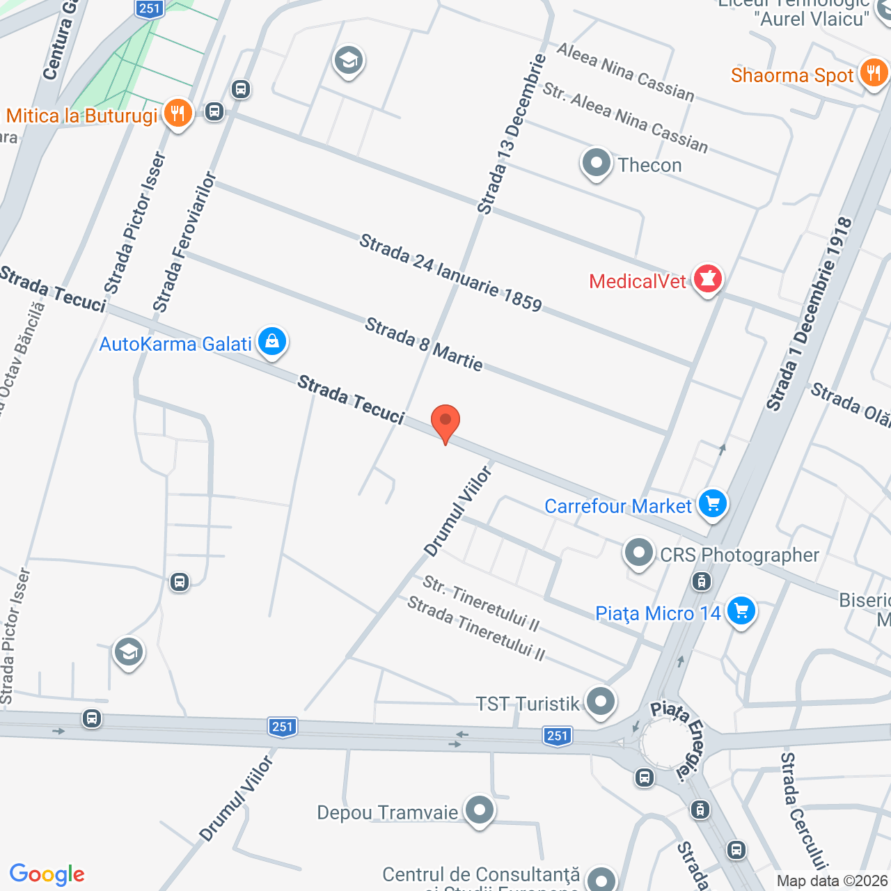 Teren intravilan 383 mp Strada Drumul Viilor Galati